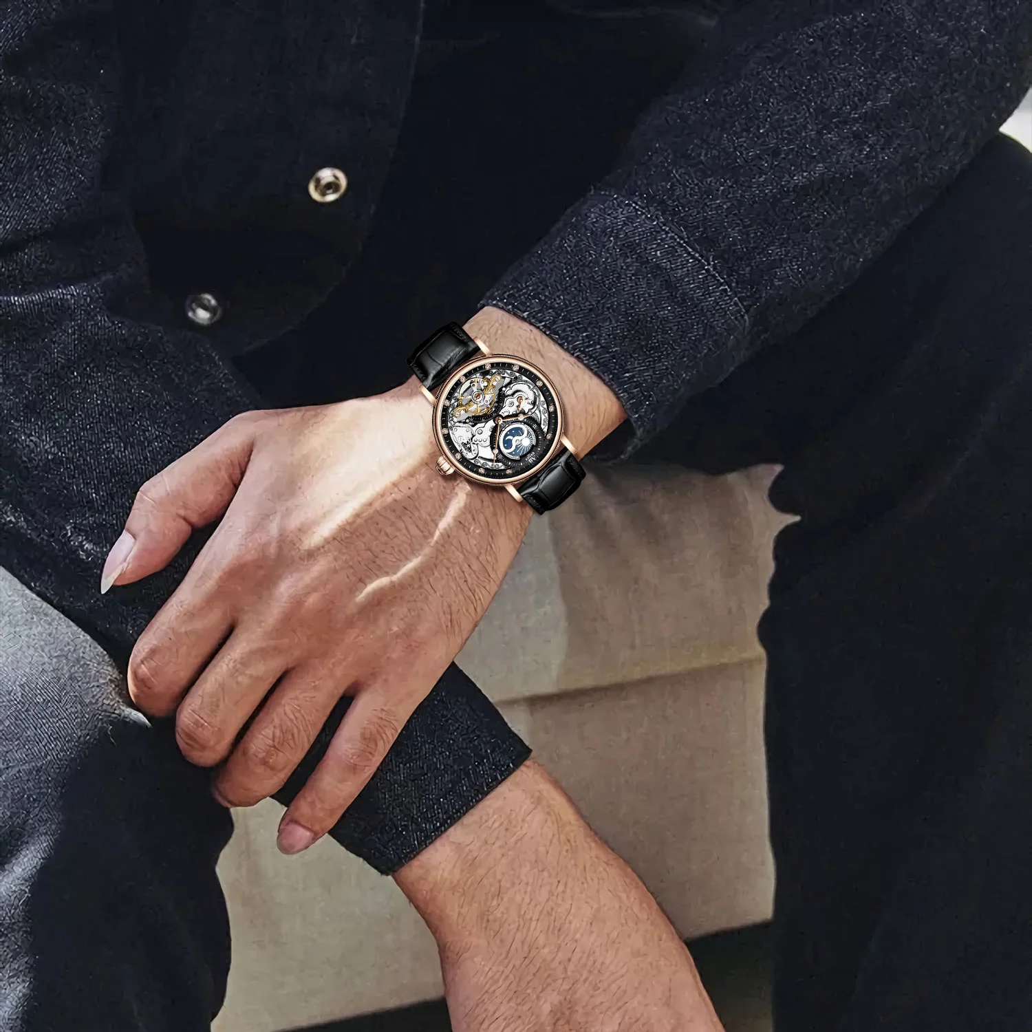 Locevito Original Classic Collection 001 - Men's Automatic Mechanical Water Resistant - Image 3