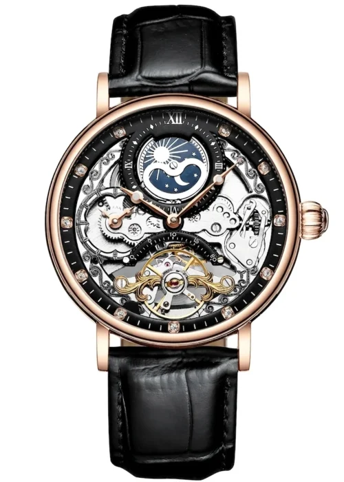 Locevito Original Classic Collection 006 - Men's Automatic Mechanical Water Resistant Stainless Steel, Elegant Business Style